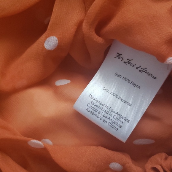 ❌SOLD❌ For Love and Lemons Polka Dot Blouse Top - Picture 8 of 8